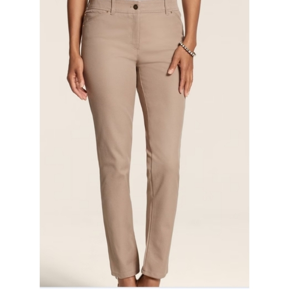 Chico's Pants - Chicos So Slimming Getaway Slim Leg Regular Chicos Size 2 New with Tags Taupe